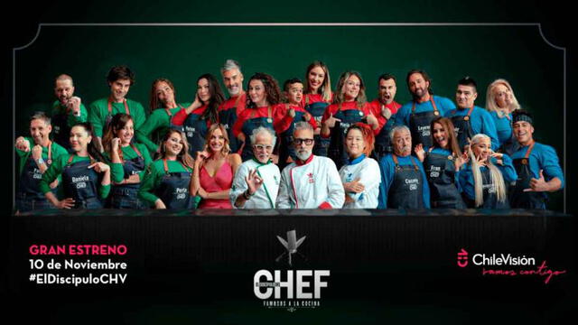 Concursantes de la nueva temporada de El discípulo del chef. Foto: Chilevisión