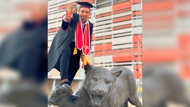 El joven pasó tres meses sin poder caminar, pero se recuperó con esfuerzo. Fuente: DeSaviour Ikner.