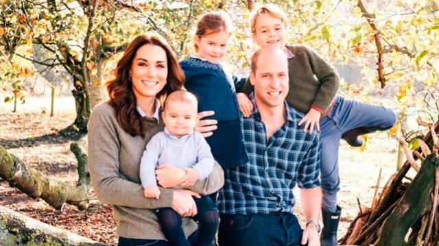 Príncipe William, Kate Middleton y sus hijos George, Charlotte, Louis