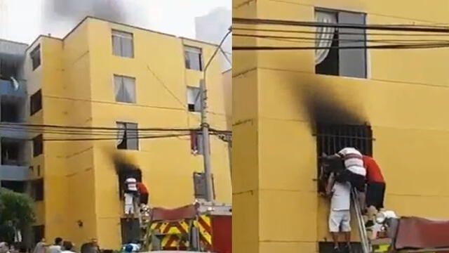 San Miguel: adolescente con síndrome de Down murió en incendio dentro de edificio [VIDEO] 