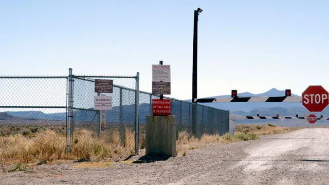 Ingreso al Área 51, la base militar restringida de EE. UU. Foto: ABCnews.
