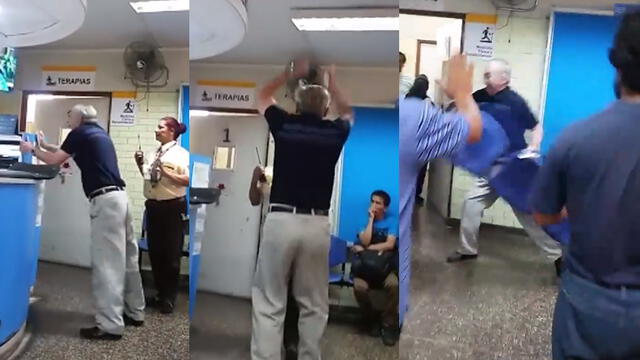 EsSalud se pronuncia por anciano que perdió el control para exigir atención en hospital [VIDEO]