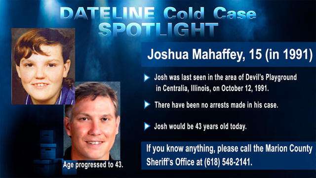 Joshua Mahaffey: el muchacho que escapó de casa al discutir con su madre hace 28 años y nunca más regresó