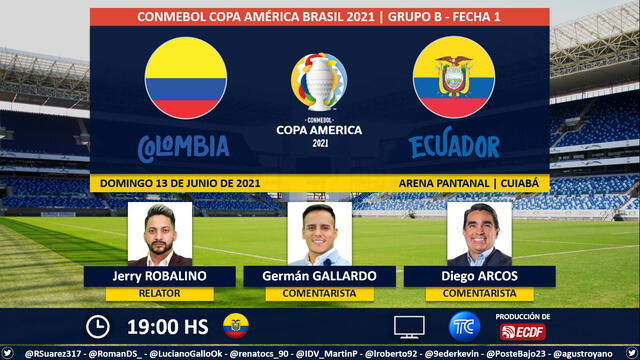 Ecuador vs Colombia por ECDF. Foto: Puntaje Ideal EC/Twitter