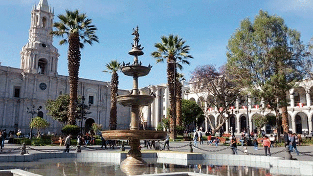 Plaza de Armas de Arequipa. Foto: Difusión