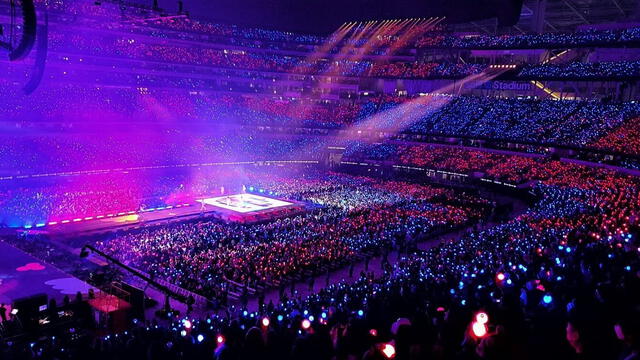 BTS concierto en el estadio SoFi. Foto: Twitter BTS