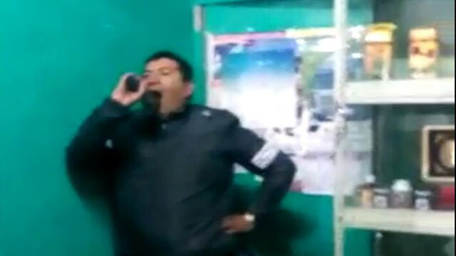 En Arequipa policía amenaza con arma a peatones e intenta matarse (VIDEO)
