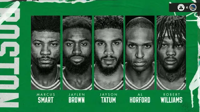 Titulares de Boston Celtics. Foto: Celtics