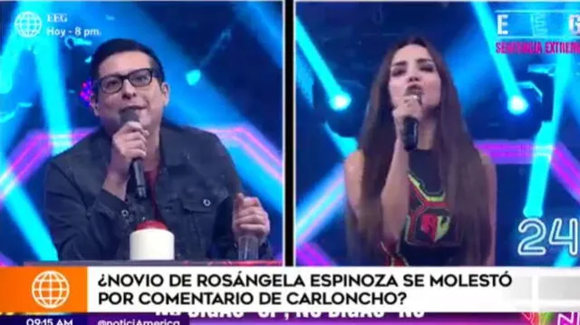 Rosángela Espinoza y 'Carloncho'