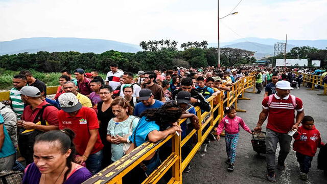 Venezuela cruzan la frontera con Colombia. Foto: difusión.