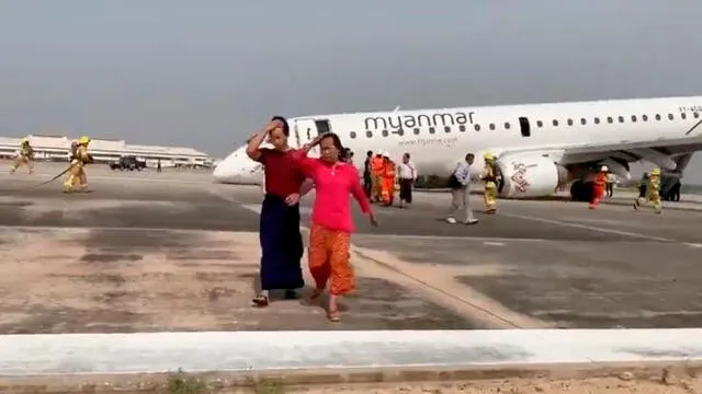 Avión con 89 pasajeros sufre desperfecto en el aire y realiza peligroso aterrizaje [VIDEO]