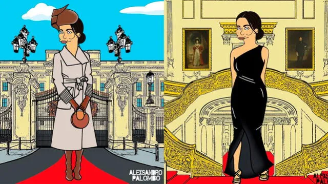 Dibujan a Meghan Markle como personaje de "Los Simpson". Fotos: Instagram Alexsandro Palombo