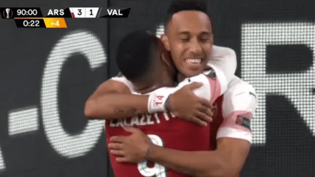 Asenal vs Valencia: Aubameyang fusiló a Neto y puso el 3-1 al último minuto [RESUMEN]