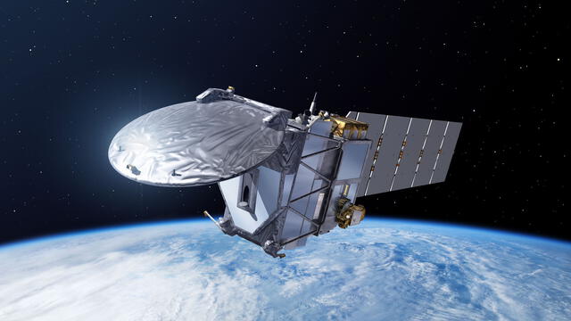 Ilustración del satélite de la misión EarthCARE. Foto: ESA