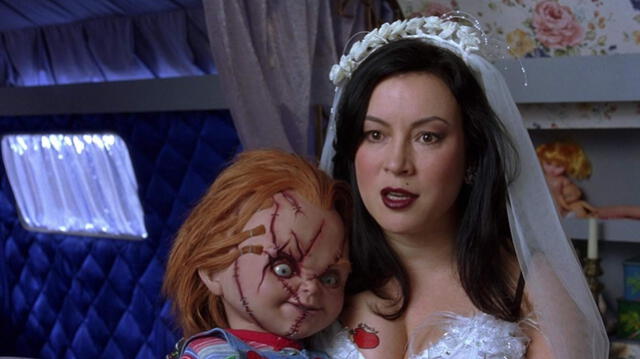 Jennifer Tilly como la novia de Chucky: Tiffany Valentine. Foto: difusión