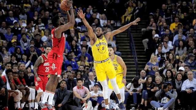 Warriors venció 104-100 a los Rockets en la primera semifinal Conferencia Oeste de los PlayOffs