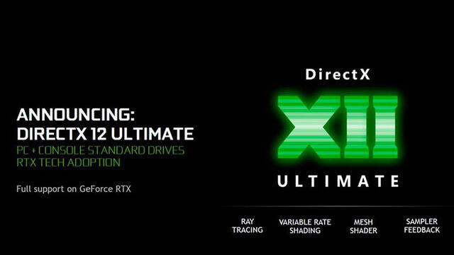 DirectX 12 solo es compatible con la serie RTX 2000 de Nvidia en adelante. Foto: Microsoft
