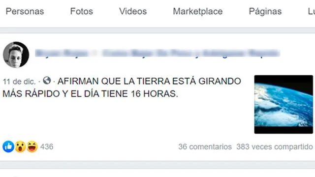 Contenido también fue publicado en formato video en Facebook.