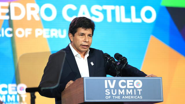 Pedro Castillo en la IV Cumbre Empresarial de las Américas
