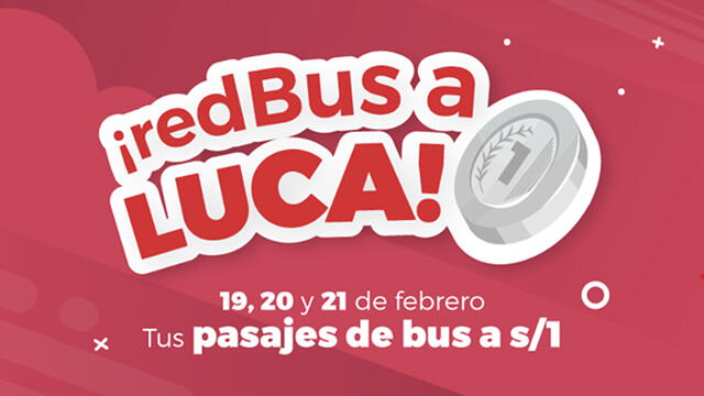 Promoción 'RedBus a Luca'.