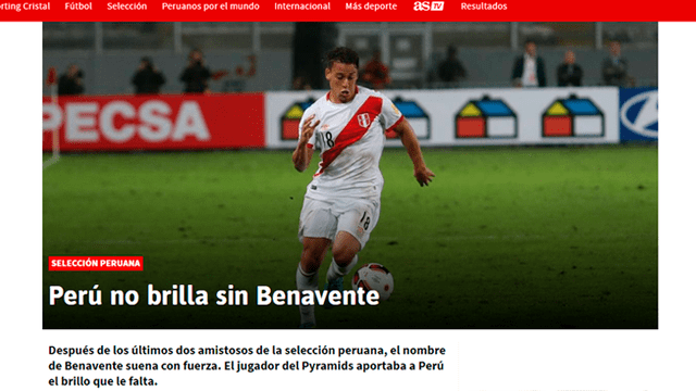 Portada internacional señala a Cristian Benavente como el brillo que le falta a Perú [FOTOS]