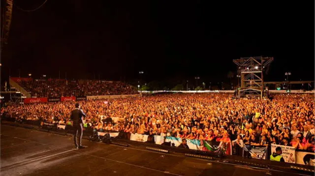 Carlos Rivera ofrece uno de sus más multitudinarios conciertos en Argentina. Foto: Instagram