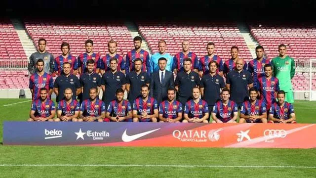 Foto oficial de la temporada 2014/15. Foto: FC Barcelona