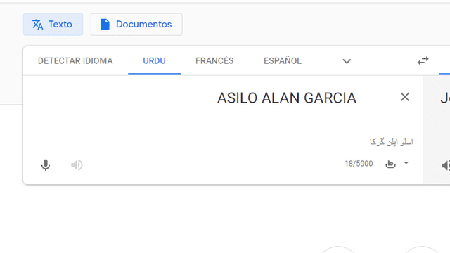 Google Traductor: Escriben 'Asilo Alan García' en el traductor dejando a cientos con la boca abierta [FOTOS] 