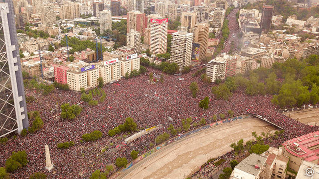 Chile: así se vive la marcha más grande de Chile. Foto: 24 Horas