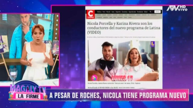 Magaly Medina expresa indignación por programa que conducirá Nicola Porcella tras escándalos Foto: captura