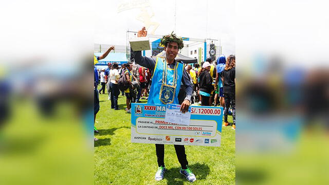 Atleta puneño ganó por tercer año maratón Virgen de la Candelaria en Arequipa
