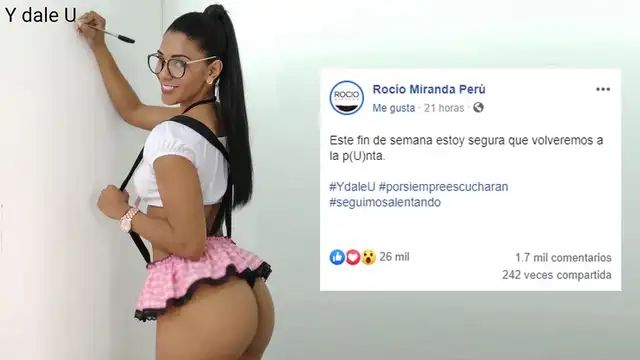 Rocío Miranda aparece en lencería para gritar “Y dale U”: “Volveremos a la punta”