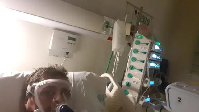 El doctor Meza estuvo con fiebre y dificultad para respirar mientras estuvo hospitalizado. Foto: Difusión.