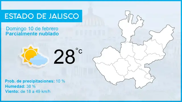 México: Conoce el pronóstico del tiempo para hoy domingo 10 de febrero de 2019
