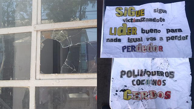 Arequipa: Dejan cabeza de chancho en local partidario de Víctor Hugo Rivera [FOTOS]