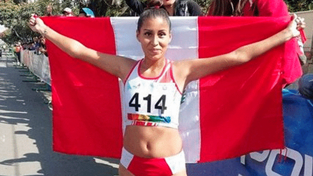 Kimberly García compite en marcha atlética. Foto: Difusión