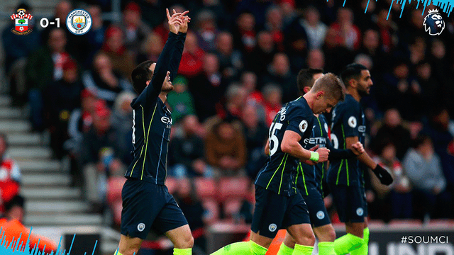 Manchester City volvió a la victoria en la Premier League, venció 3-1 a Southampton