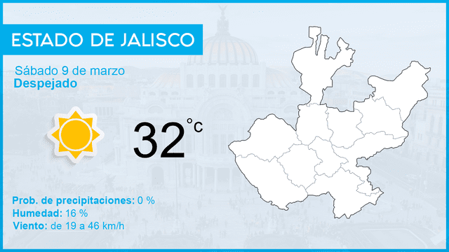 Clima en México: pronóstico del tiempo hoy sábado 9 de marzo de 2019 Clima en México: pronóstico del tiempo hoy sábado 9 de marzo de 2019