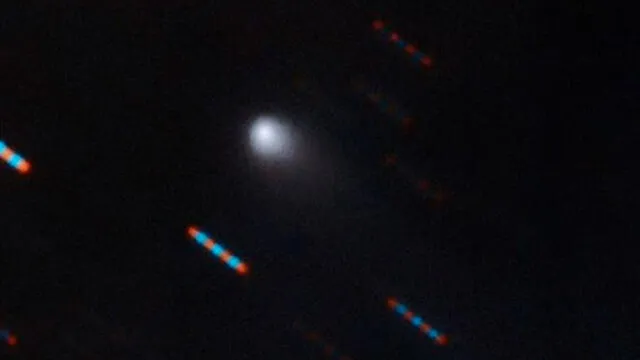 C/2019 Q4 (Borisov), el primer cometa interestelar, captado a colores la semana pasada. Foto: Observatorio Gemini.