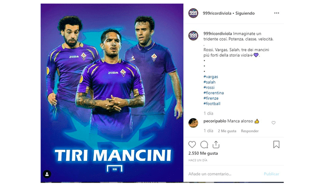 Juan Manuel Vargas: hinchas de la Fiorentina sueñan que tenerlo de vuelta.