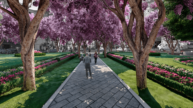 El ejemplo que están tomando los expertos en jardinería es el del Jardín de San Ildefonso, en el Palacio Real de España. Foto: Prolima