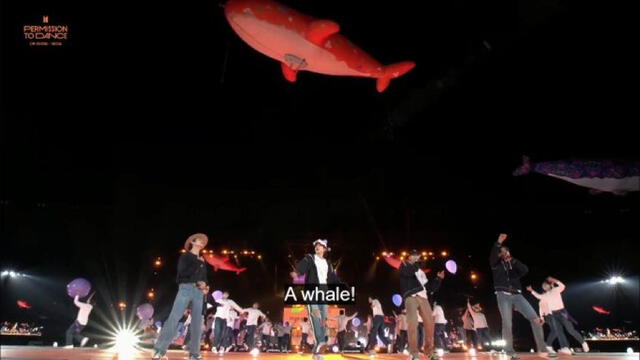 BTS, concierto 2022, ballenas