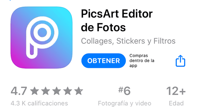 Con "PicsArt" podrás recortar cualquier imagen que tengas la galería de tu IPhone.