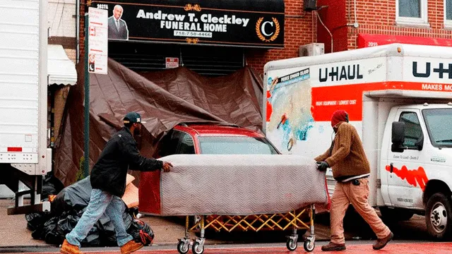 Los restos estaban entre los hallados en dos camiones de mudanzas en Nueva York. Foto: The New York Times.