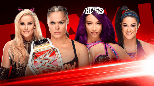 WWE RAW: previo a Royal Rumble, Sasha Banks y Bayley vencieron a Ronda Rousey y Natalya