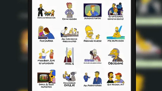 WhatsApp Trucos: conoce cómo obtener los stickers de los personajes de la serie 'Los Simpsons' [FOTOS] 