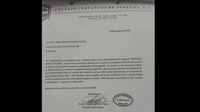 Tiroteo en Torreón: padres se opusieron a revisión de mochilas