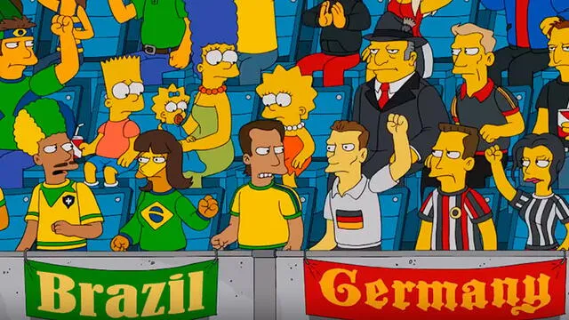 Capítulo de Los Simpsons muestra a los equipos de Brasil y Alemania.