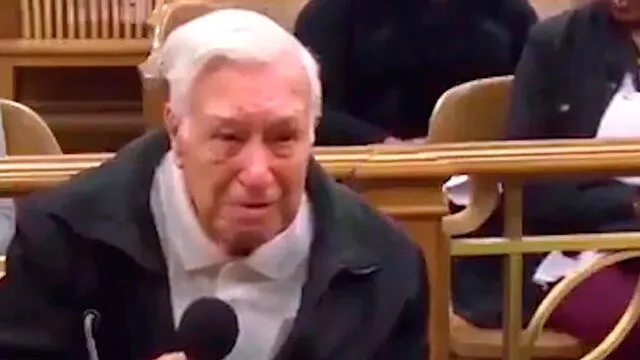 Víctor Coella, de 96 años de edad. Foto: captura de video.