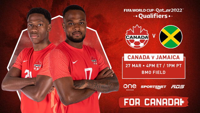 'Match Card' de Canadá vs. Jamaica. Foto: Selección de Canadá (Twitter)